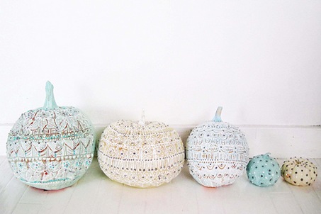 A Woman's Haven: Idea File: These are Beautiful!!! Painted Pumpkins
